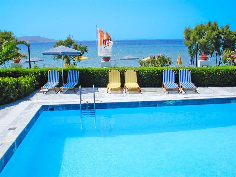 Zefiros Beach Hotel Mykali Buitenkant foto