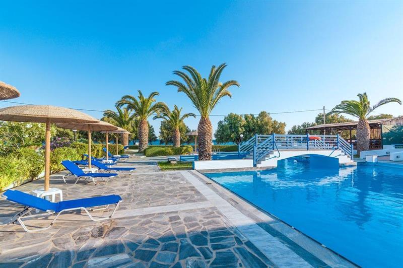 Zefiros Beach Hotel Mykali Buitenkant foto